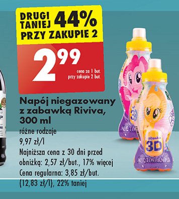 Napój multiwitamina my little pony Riviva promocja