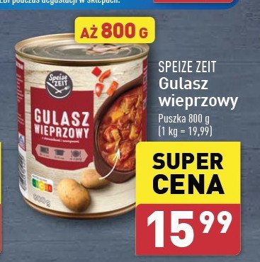 Danie gulaszowe Speise zeit promocja