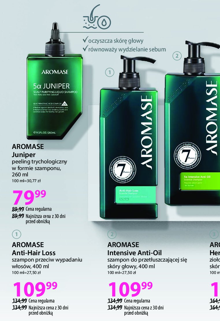 Szampon do włosów przeciw wypadaniu Aromase promocja