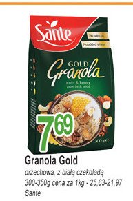 Granola z białą czekoladą Sante granola gold promocja w Twój Market