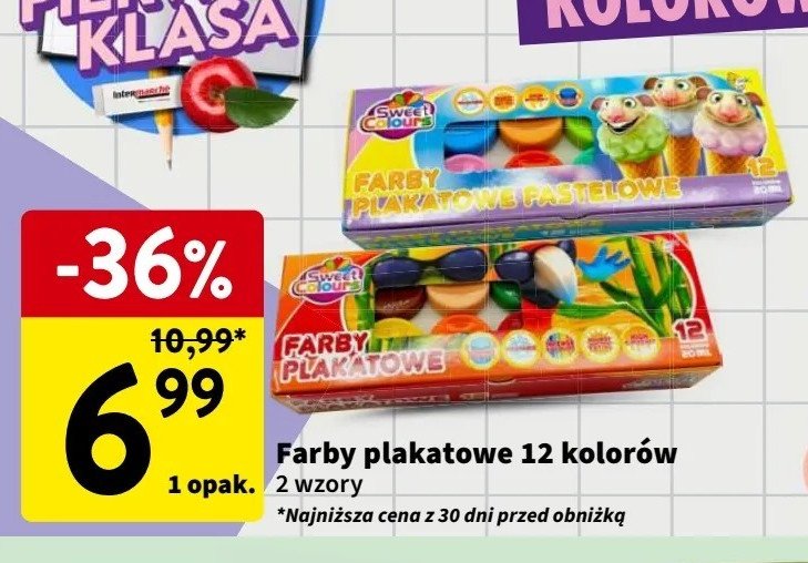 Farby plakatowe pastelowe Sweet colours promocja