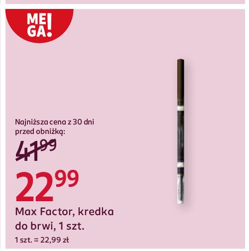 Kredka do brwi nr.30 MAX FACTOR BROW SHAPER promocja w Rossmann