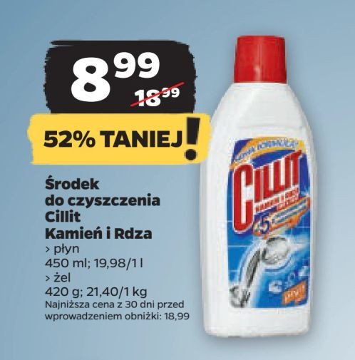 呕el do czyszczenia Cillit kamie艅 i rdza promocja