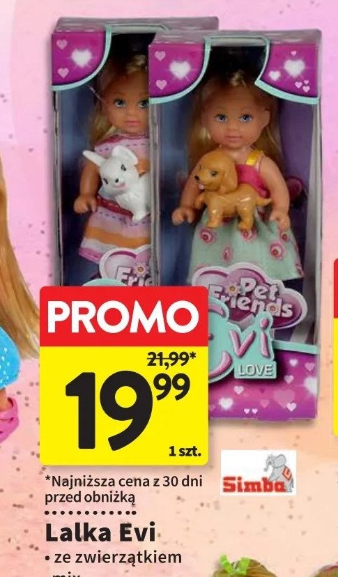 Lalka evi ze zwierz膮tkiem Simba promocja