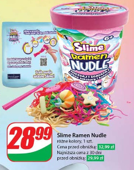 Slime ramen nudle Epee promocja w Dino