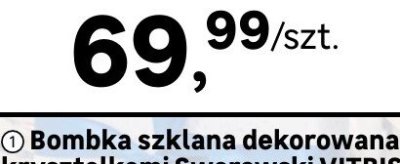 Bombki szklane DECORIS śr. 13 cm, opak. 3 szt., kolor: niebieski promocja w Leroy Merlin