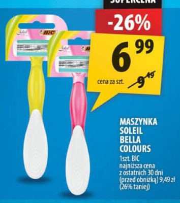Maszynka Soleil Smooth Colours Bic promocja w Arhelan