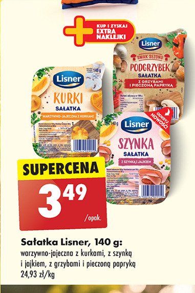 Sałatka z grzybami i pieczoną papryką Lisner smak sezonu promocja