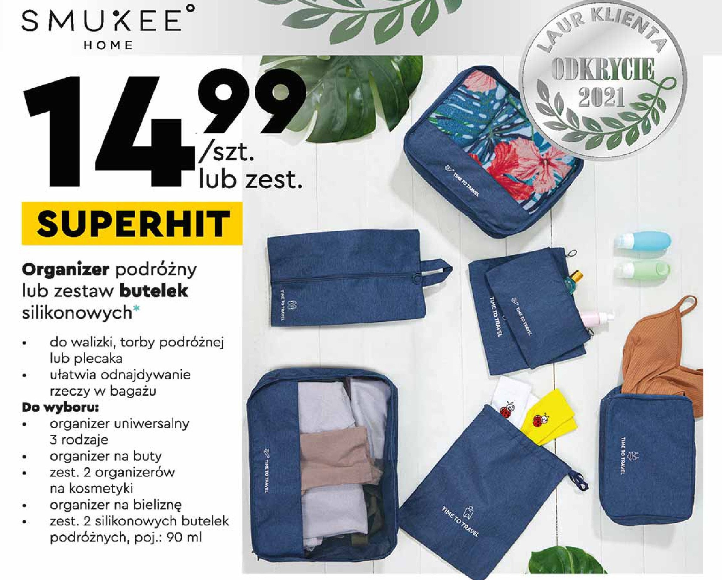 Butelki silikonowe 90 ml Smukee home promocja