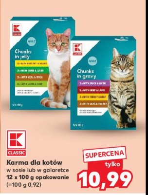 Karma dla kota o smaku drobiu w sosie KITEKAT CLASSIC promocja