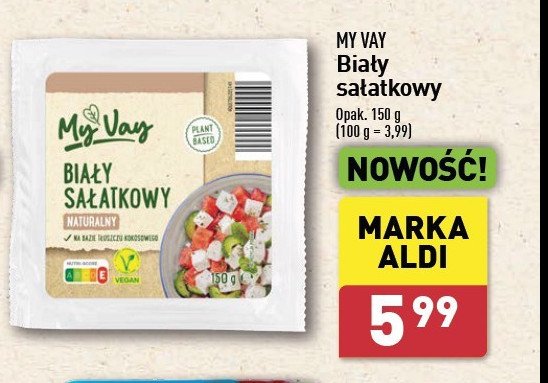 Biały sałatkowy My vay promocja w Aldi