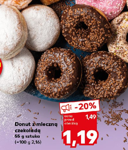 Donut w polewie czekoladowej promocja