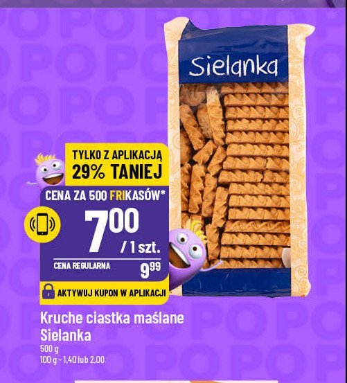 Ciastka maslane Sielanka promocja w POLOmarket