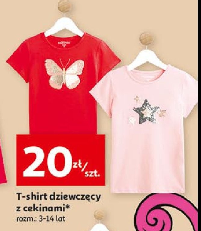 T-shirt dziewcz臋cy z cekinami rozm. 3-14 lat promocja