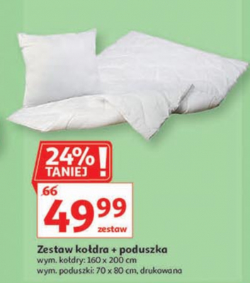 Zestaw ko艂dra 160 x 200 cm + poduszka 70 x 80 cm promocja
