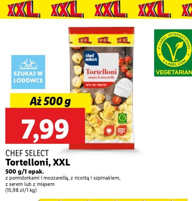 Tortelloni ricotta & spinat Chef select promocja