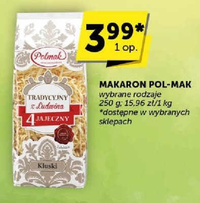 Makaron Pol-Mak promocja w Euro Sklep