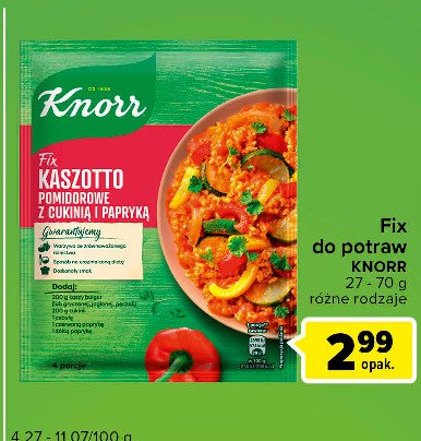 Kaszotto pomidorowe z cukini膮 i papryk膮 Knorr fix promocja
