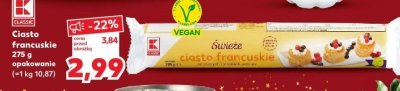 Ciasto Francuskie 275 g promocja w Kaufland