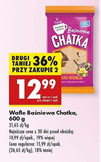 Wafle baśniowa chatka kakao-wanilia Twoje słodkie chwile promocja