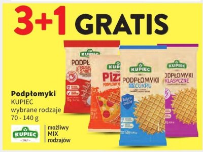 Podpłomyki KUPIEC różne rodzaje 70-140g promocja w Intermarche