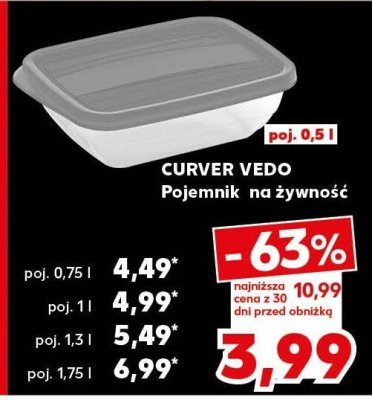 Pojemnik na żywność CURVER VEDO promocja w Kaufland