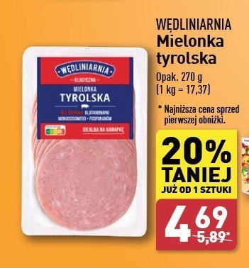 Mielonka tyrolska Wędliniarnia classic promocja