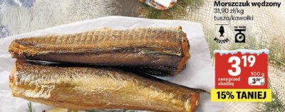 Morszczuk wędzony tusza/kawałki promocja w Delikatesy Centrum