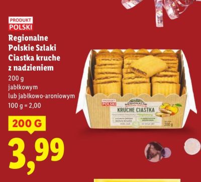 Ciastka kruche z nadzieniem jabłkowym  promocja w Lidl