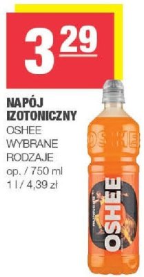 Napój izotoniczny Oshee wybrane rodzaje promocja w SPAR