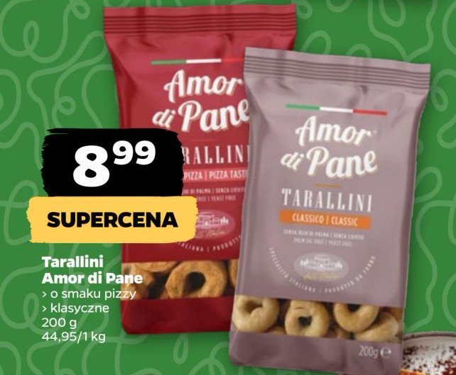 Tarallini pizza AMOR DI PANE promocja