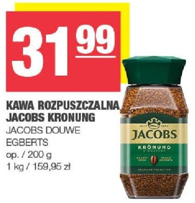 Kawa rozpuszczalna Jacobs Kronung promocja w SPAR