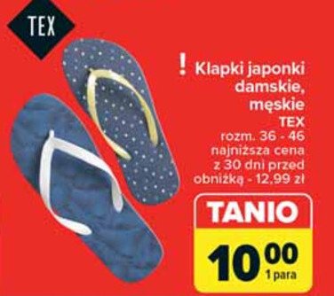 Japonki damskie Tex promocja