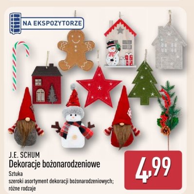 Dekoracje bożonarodzeniowe, różne rodzaje promocja w Aldi