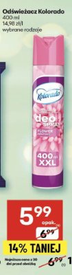 Odświeżacz Kolorado promocja w Delikatesy Centrum