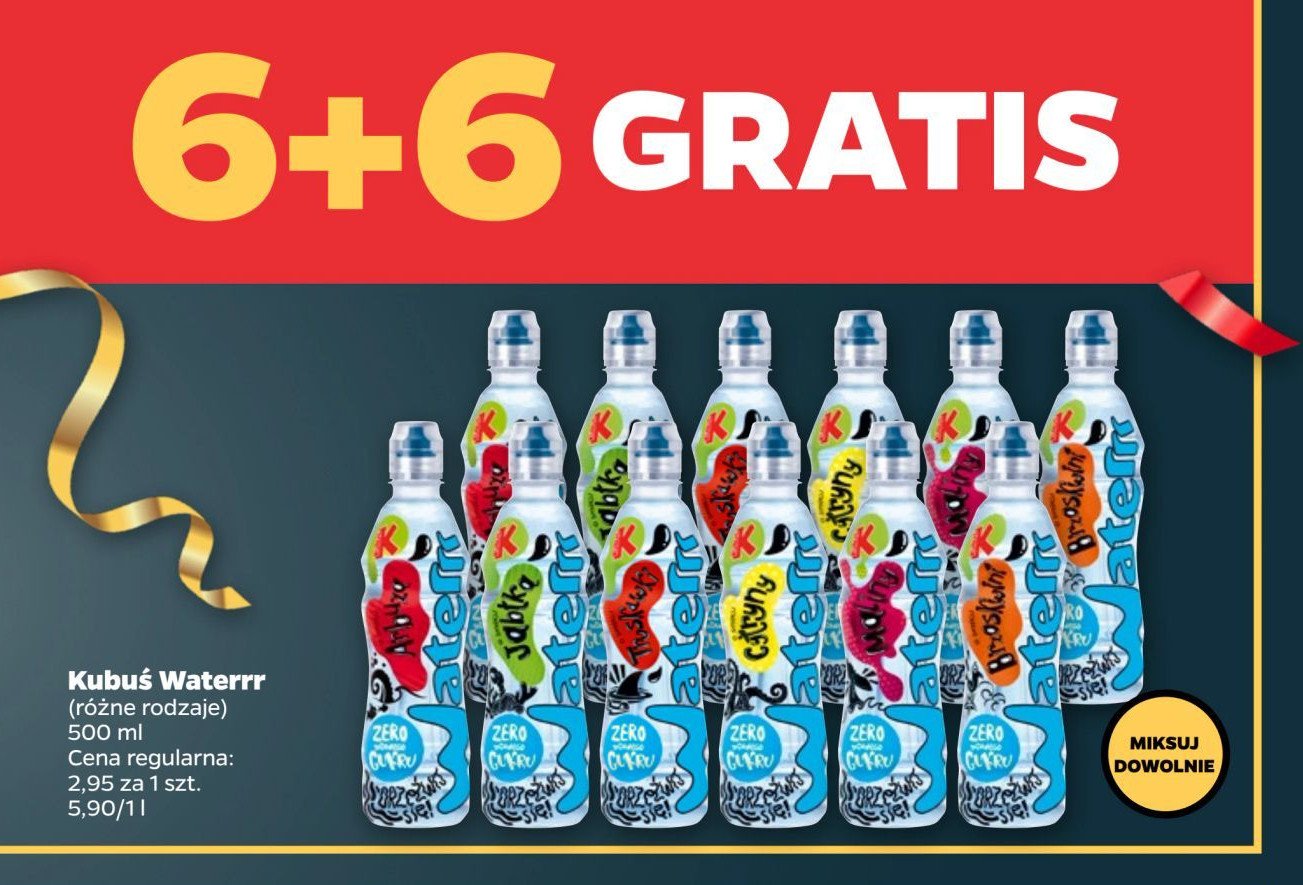 Woda brzoskwiniowa Kubuś waterrr promocja