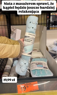 Mata antypoślizgowa z masażerem promocja w Biedronka