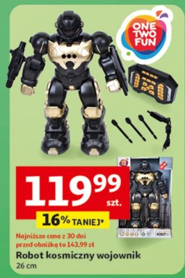 Robot kosmiczny wojownik 26 cm promocja w Auchan