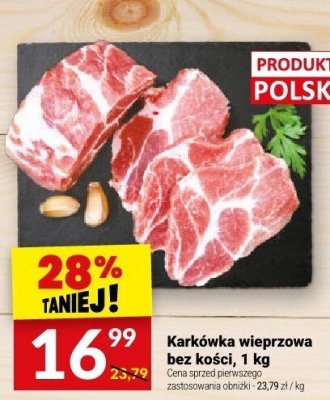 Karkówka wieprzowa bez kości, 1 kg promocja w Twój Market