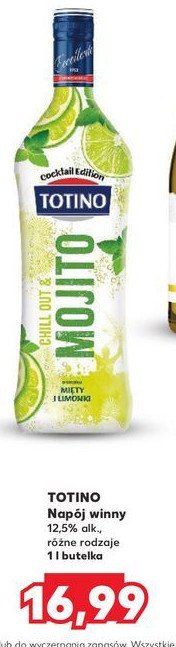 Vermouth TOTINO CHILLOUT & MOJITO promocja