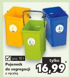 Pojemnik do segregacji z r膮czk膮 10l promocja
