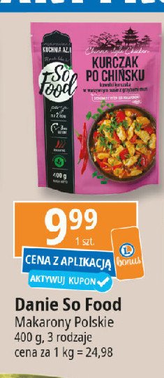 Kurczak po chińsku So food promocja