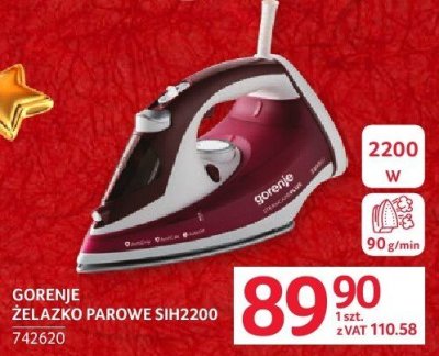 Żelazko parowe Gorenje SIH2200 promocja w Selgros
