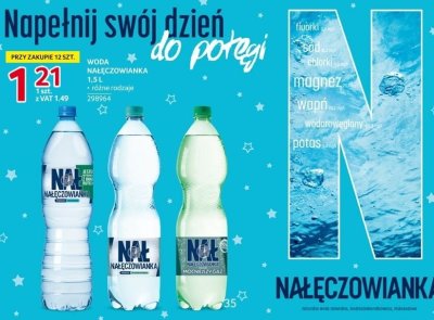 Woda Nałęczowianka 1,5L różne rodzaje promocja w Selgros