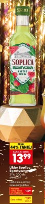 Likier Soplica Egzotyczna 21%, 200 ml smoczy owoc promocja w Biedronka