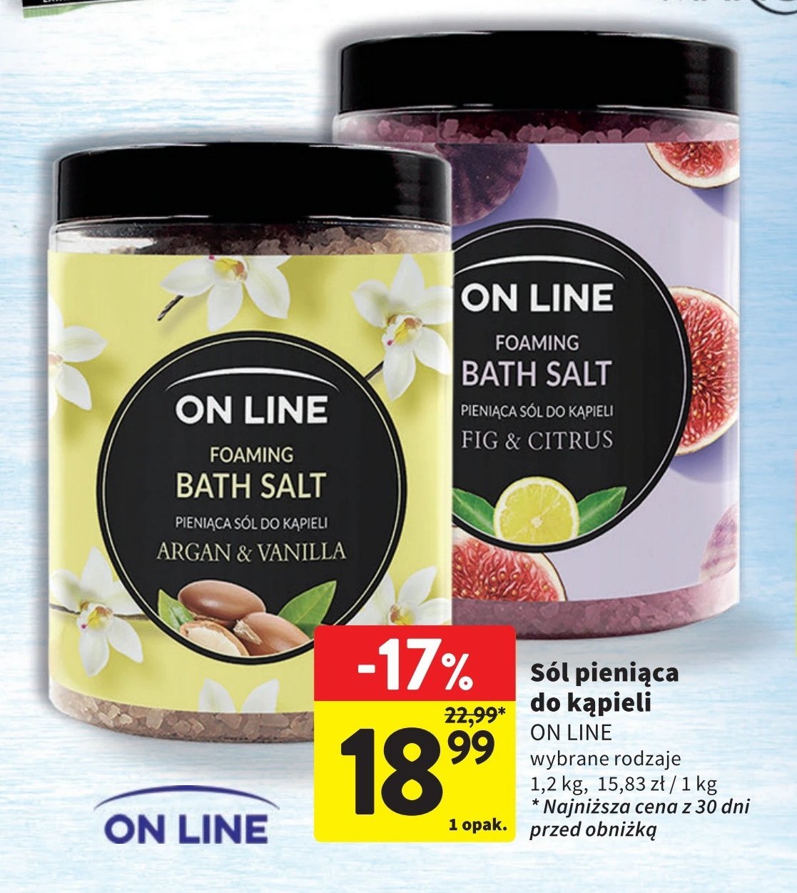 Sól pieniąca do kąpieli fig & citrus On line promocja w Intermarche