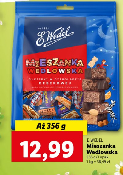 Cukierki w czekoladzie deserowej E. wedel mieszanka wedlowska classic promocja