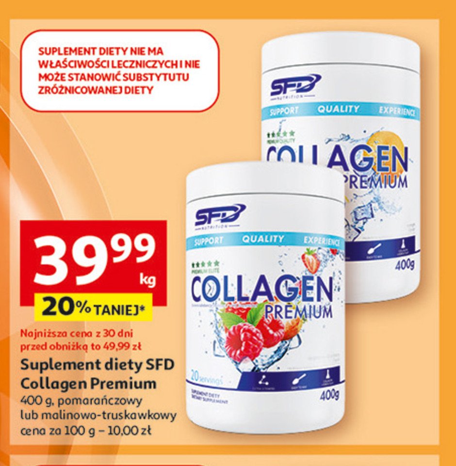 Kolagen premium raspberry strawberry Sfd promocja