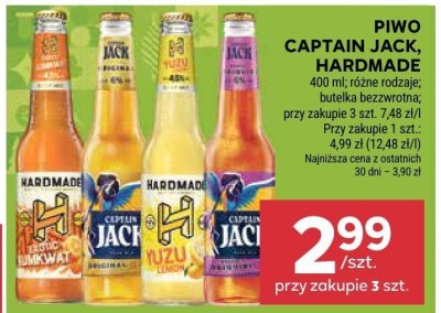 Piwo Captain Jack Hardmade promocja w Stokrotka