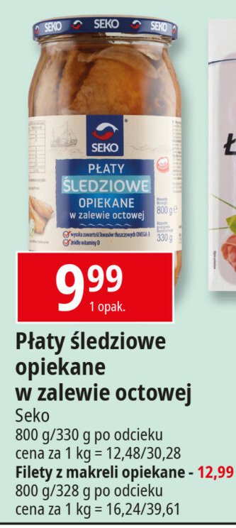 Płaty śledziowe opiekane Seko promocja